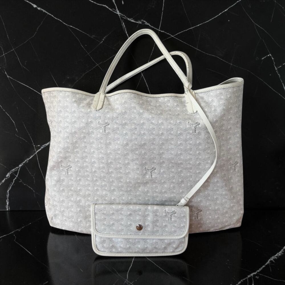 Goyard St. Louis GM Tote Bag – Pristine White – Authentic Luxury